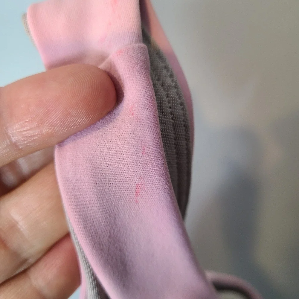 Lululemon Wunder Train Longline Bra Size 6 Dew Pink Active Running Tennis
